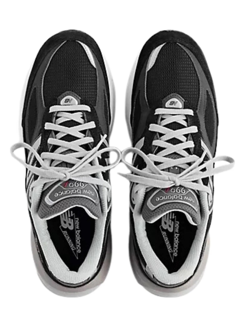 New Balance Women's 990 Black and White Running Sneakers